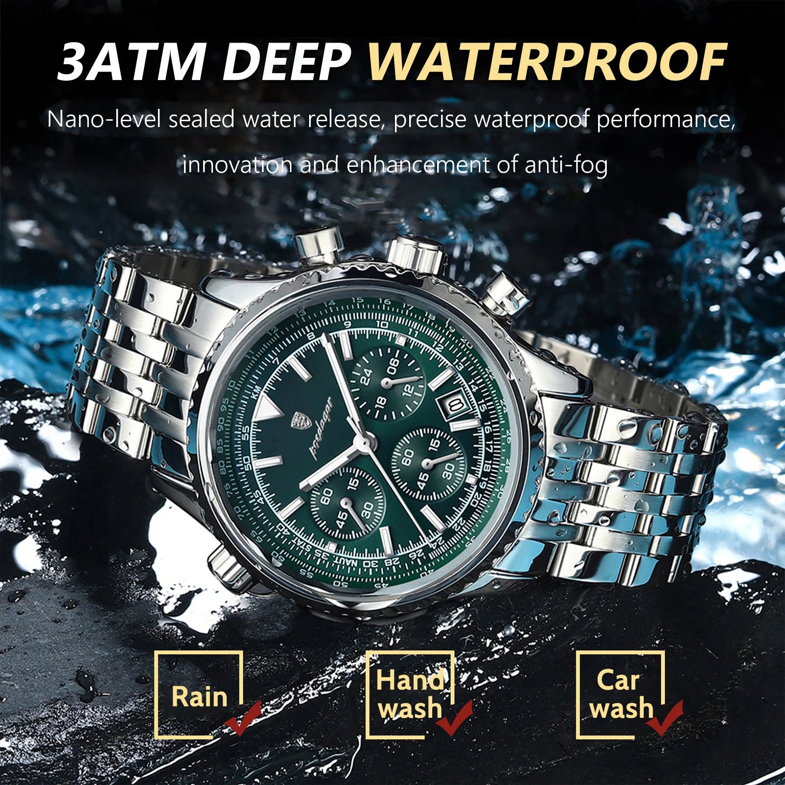 Poedagar Military Trail Steel Watch